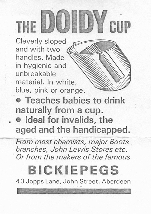 Doidy Cup Press Ad C 1950's