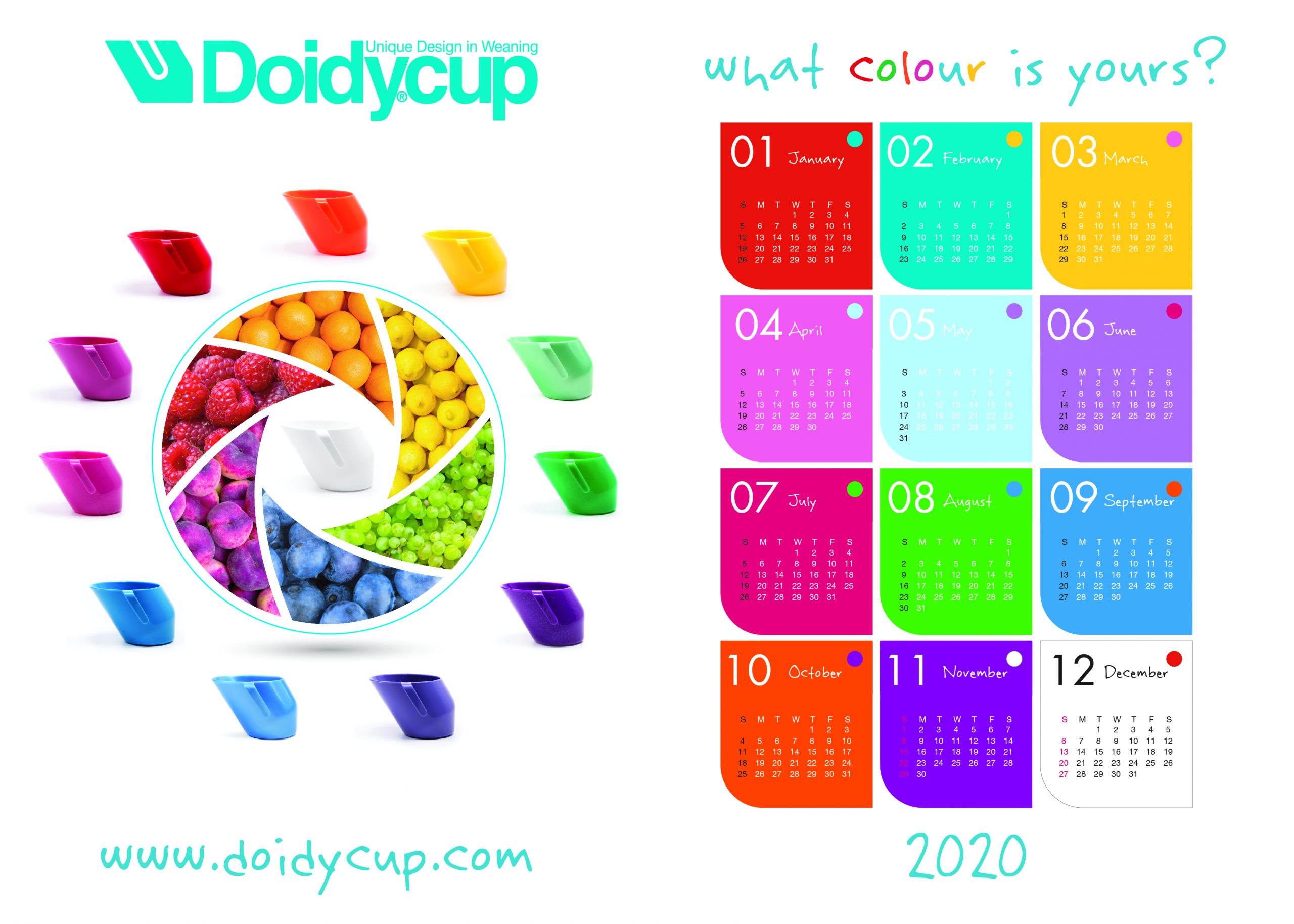 Doidycup 2020 calendar